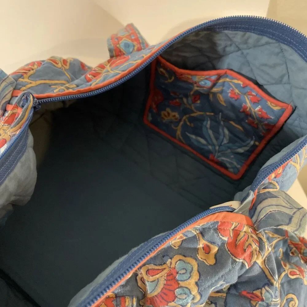 Petal Pushing quilted duffle